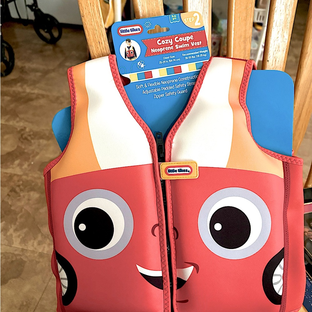 Little Tikes Cozy Coupe Neoprene Swim Vest - Red